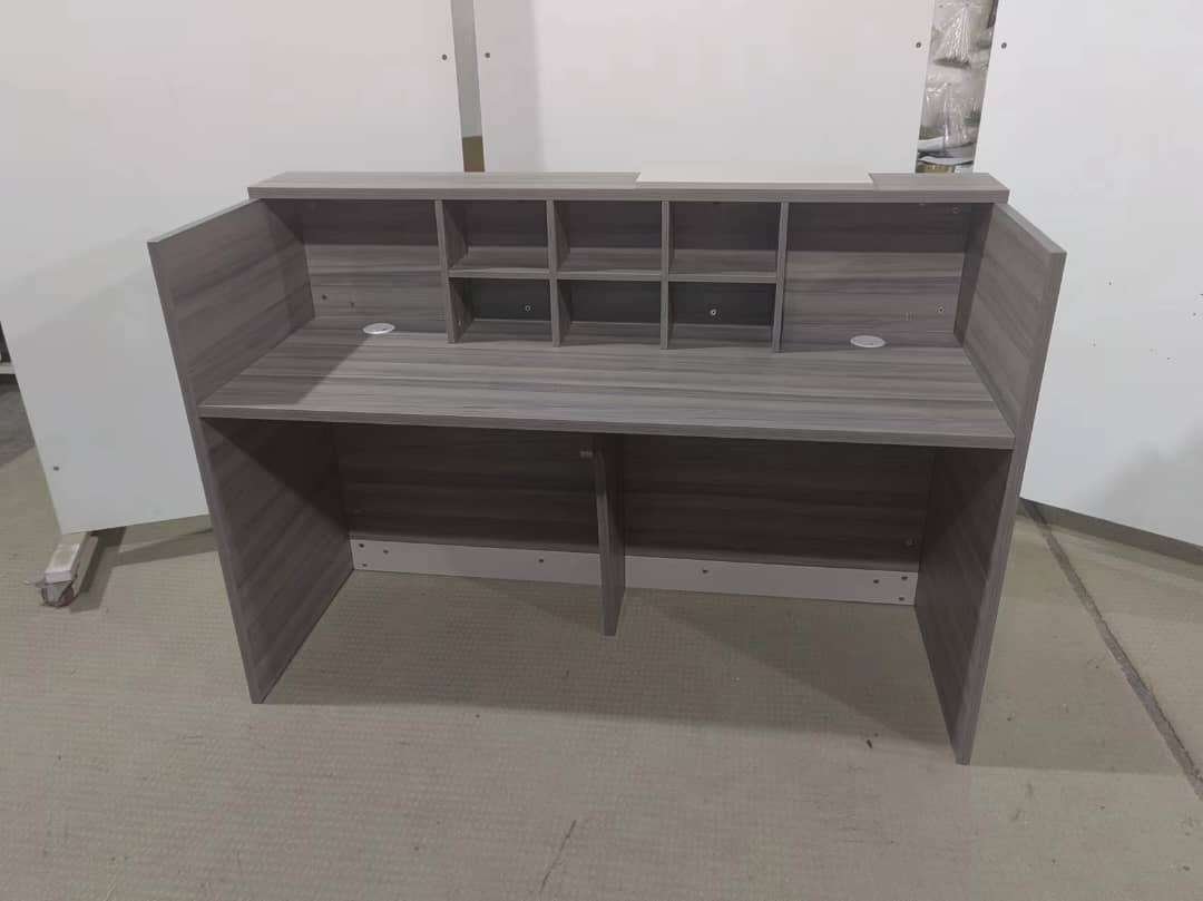 Brand New Washington Reception Desk 1.6m Grey Low Cost Office Furniture