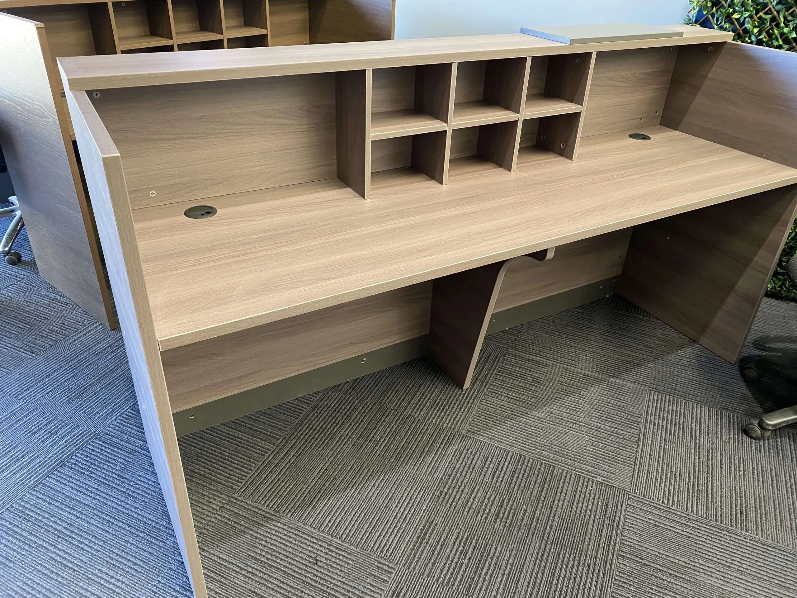 Brand New Washington Reception Desk 2000mm x 750mmD - Grey - Image 3
