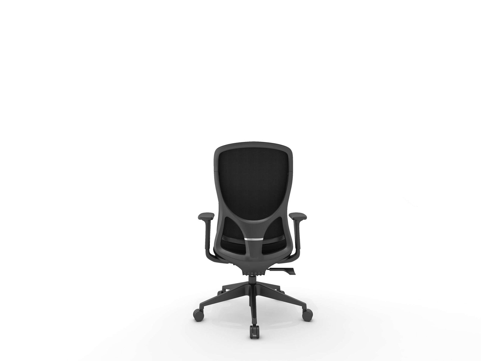 Brand New Mesh Mid Back Office Chair - Black (3D Arms) - Image 3