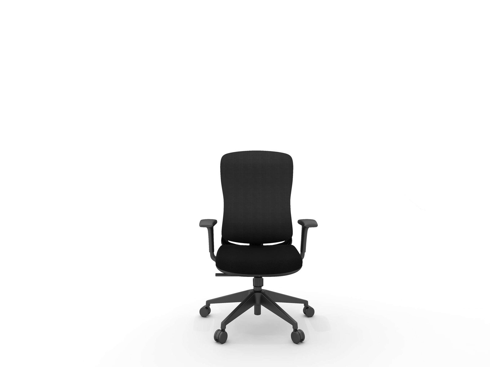 Brand New Mesh Mid Back Office Chair - Black (3D Arms) - Image 4