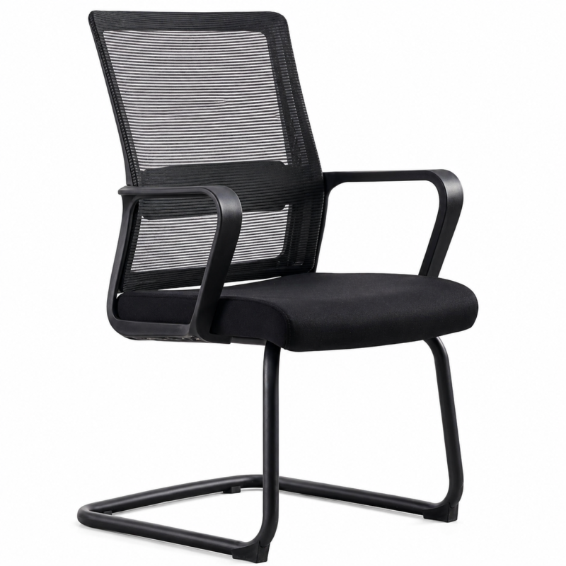 Brand New Kingston Mesh Mid Back Visitors /Meeting Room Chair - Black