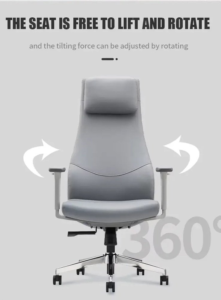 Brand New Milano High-Back Leather Office Chair - Image 2